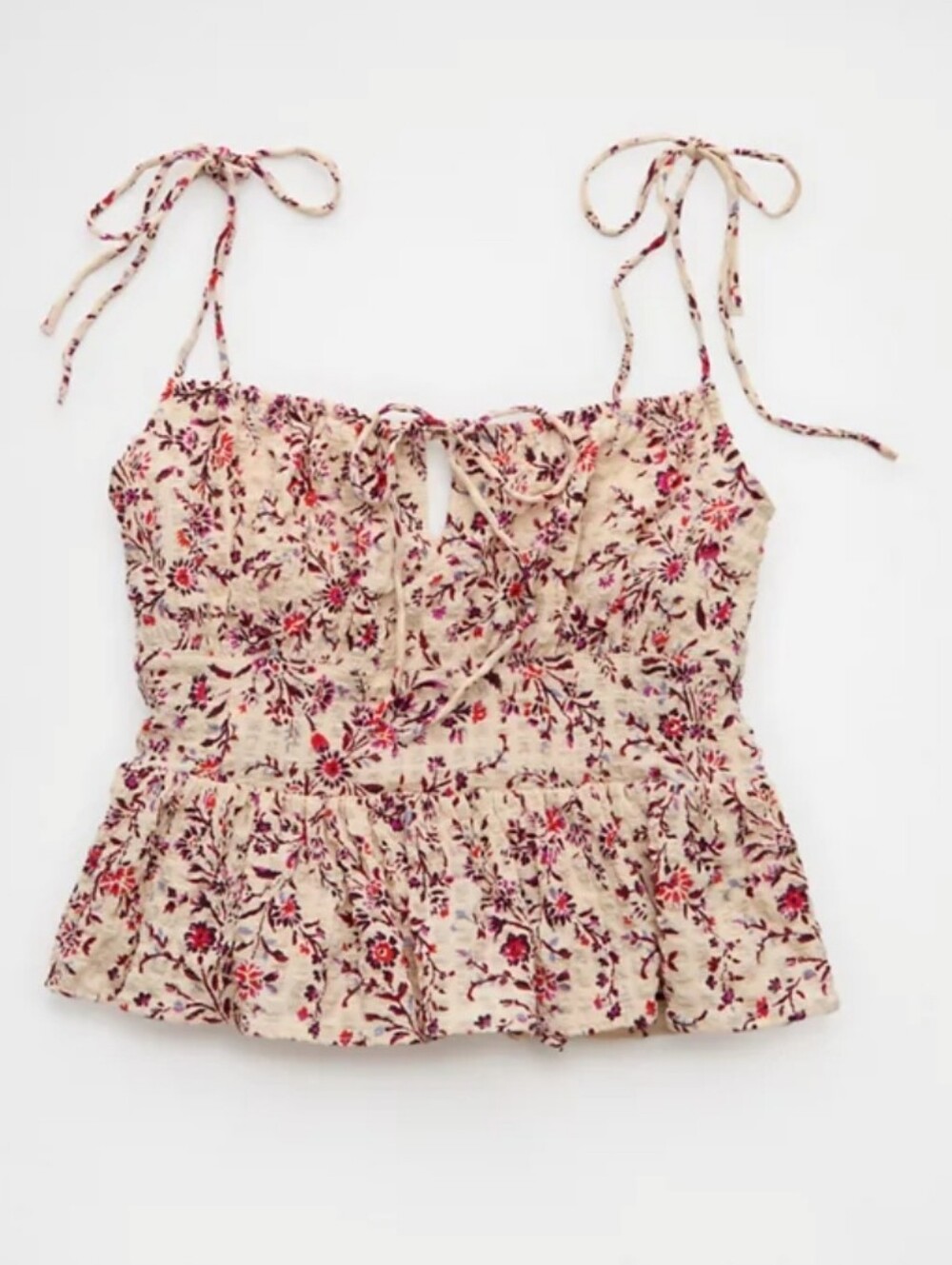 American Eagle Tie Strap Corset Tank Top
